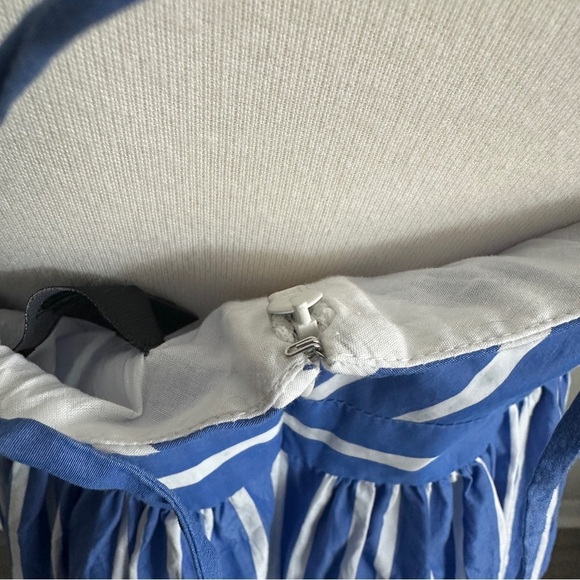J. Crew Blue & White Striped Maxi Dress | Size 14 | 100% Cotton | Like New - Picture 7 of 10
